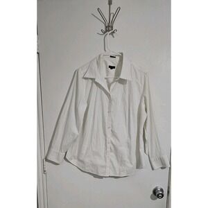 Talbots Stretch Women's Long Sleeve Button Down Shirt Blouse 20WP Minimalist